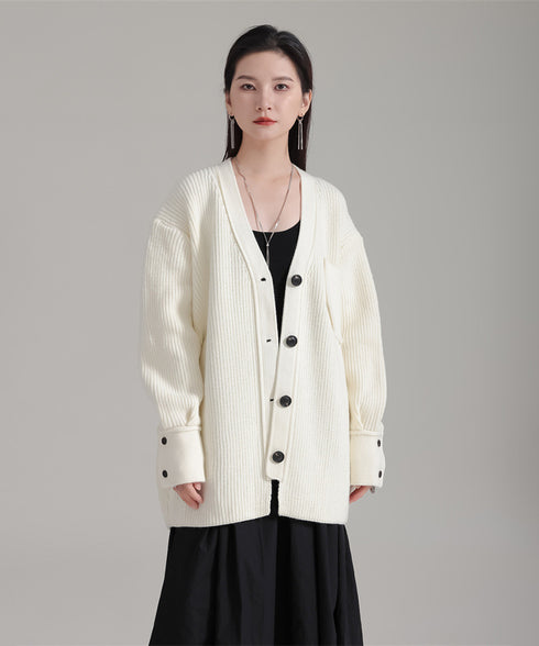 Rib Knit Cardigan